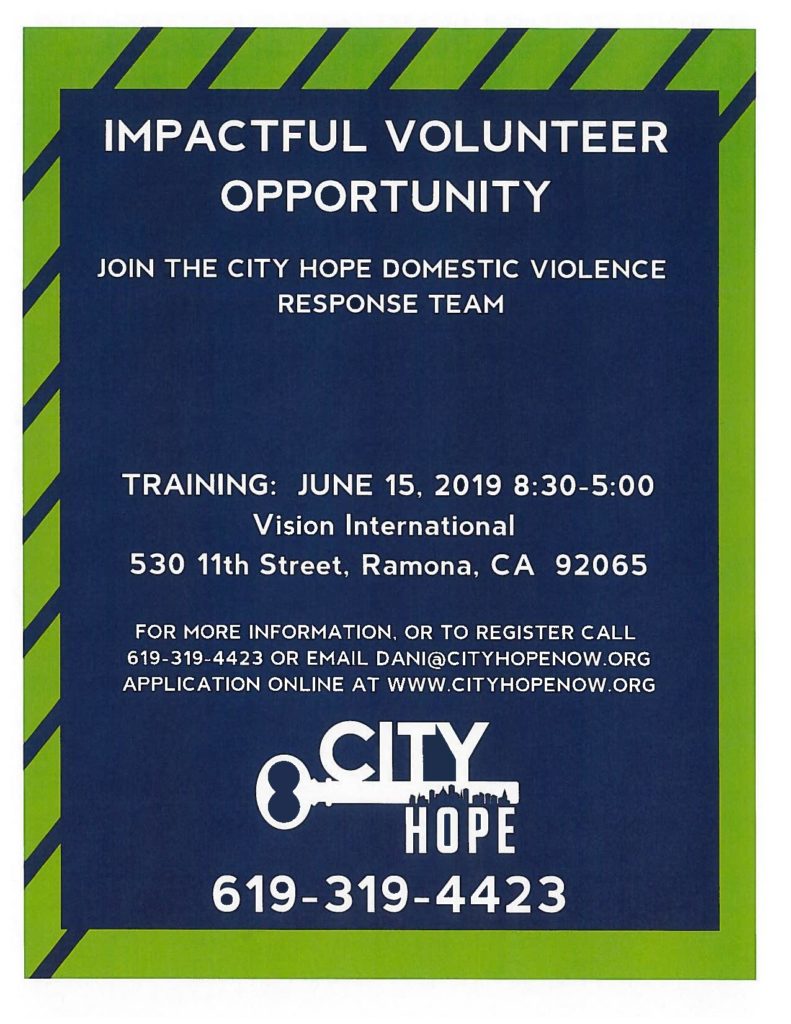 City of Hope Volunteer Opportunity