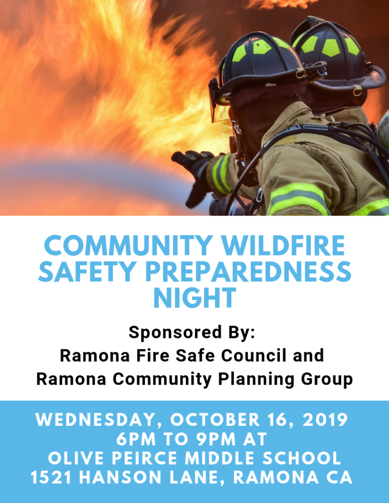 Community Wildfire Safety Preparedness Night