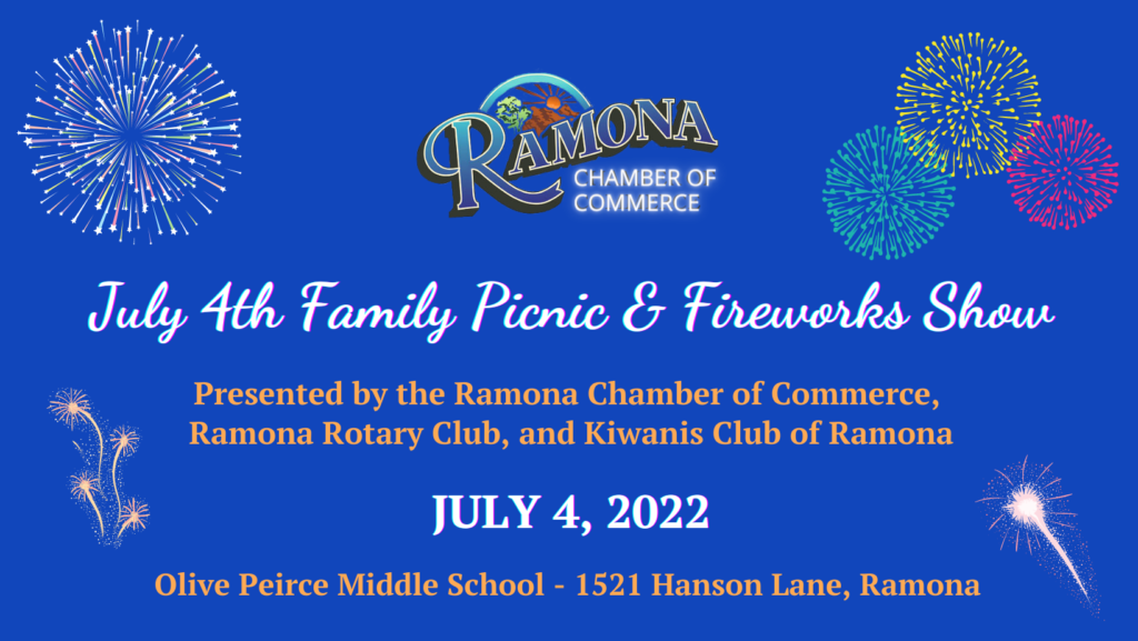 Ramona Fireworks July 4 2022