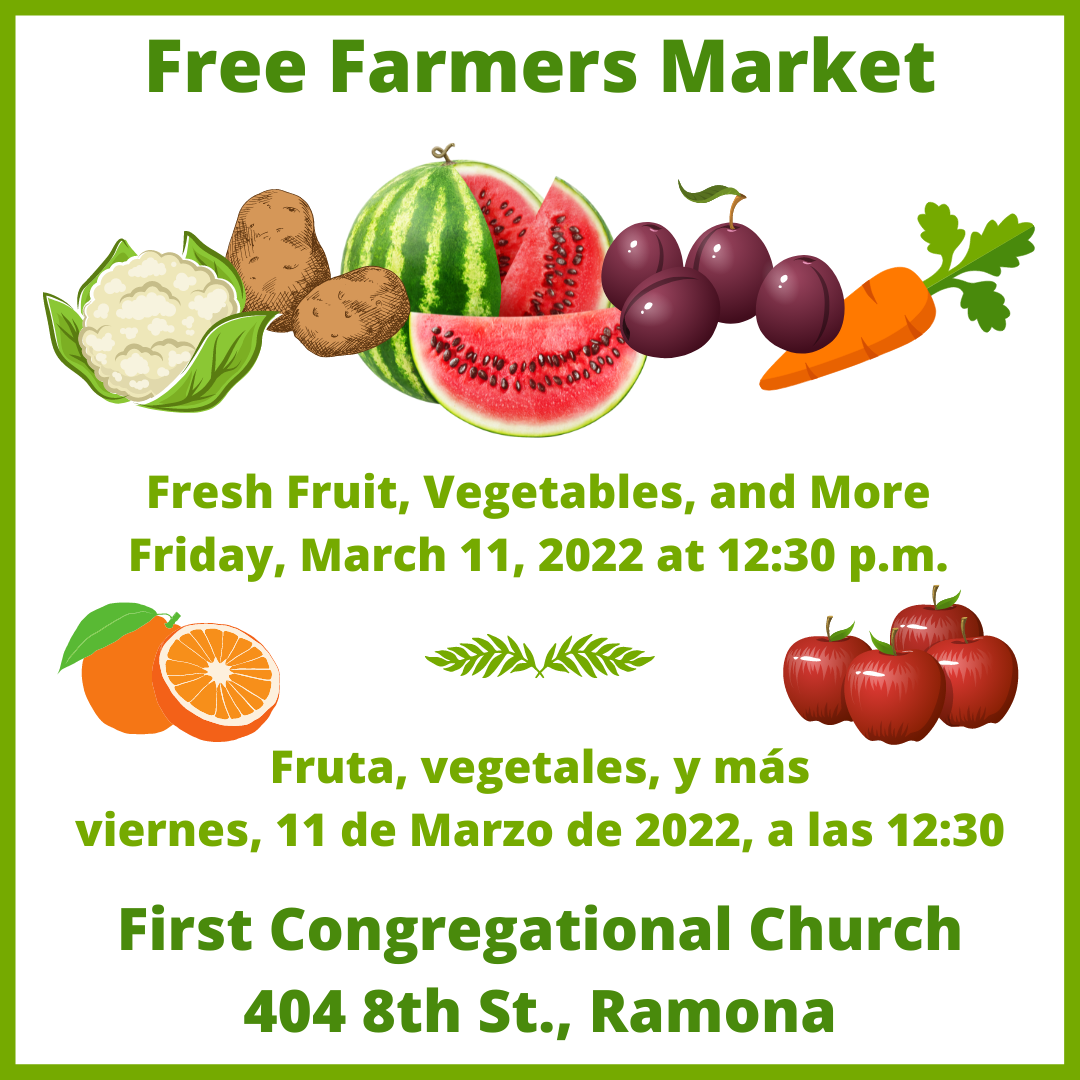 Free Farmers Market First Cong Church