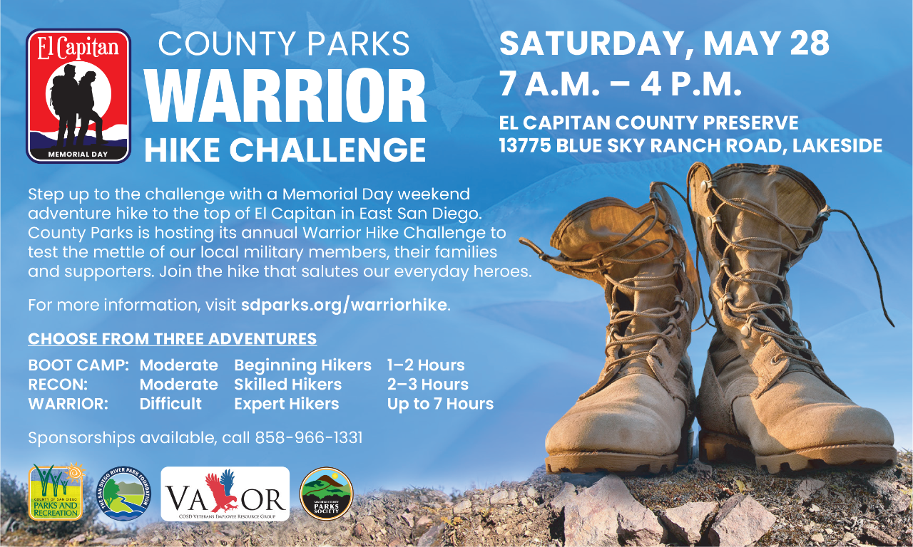 county parks warrior hike 2022
